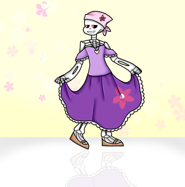 flower in a cute outfit