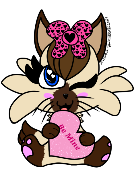 Conversation Heart Siamese Kitten (Be Mi