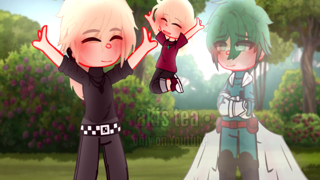 Young Bakugou Family but angst