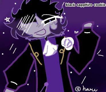 Black sapphire cookie💜