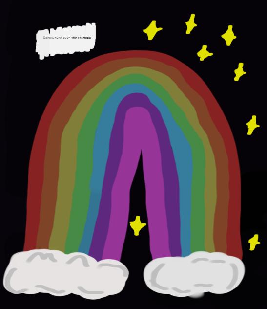 Somewhere over the rainbow (by my cuz) - ibisPaint