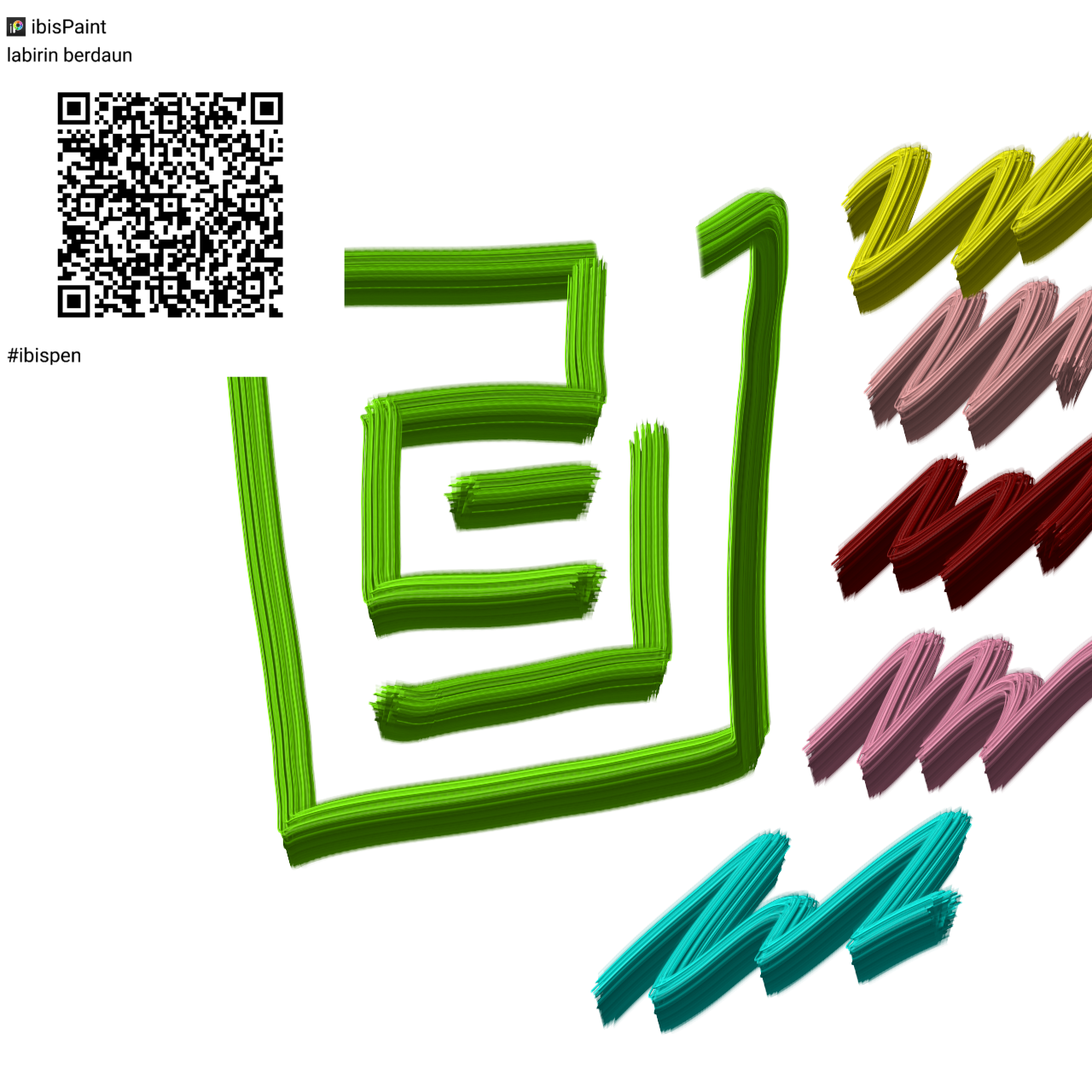 bisa disebut 3D pen (felt tip) ibisPaint