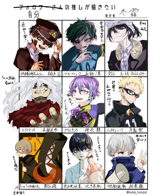 自分の推しが描きたい(男の子編)