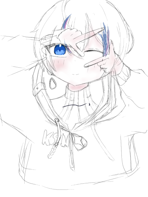 【落書き メイキング】雨乃こさめくん描いてみた🦈【シクフォニ】【こさめの目】