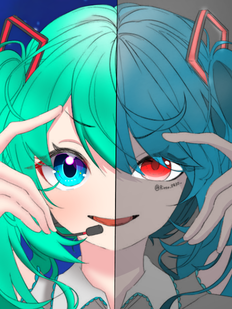 フリー線画塗りました(改)