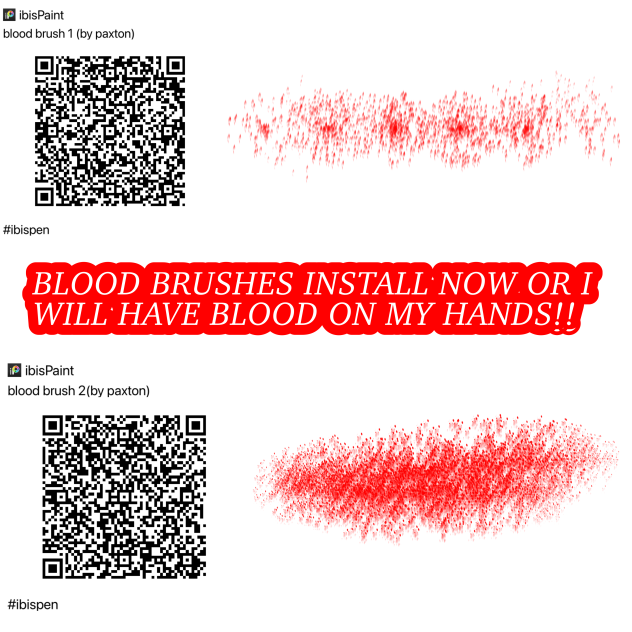 Blood brushes ibisPaint