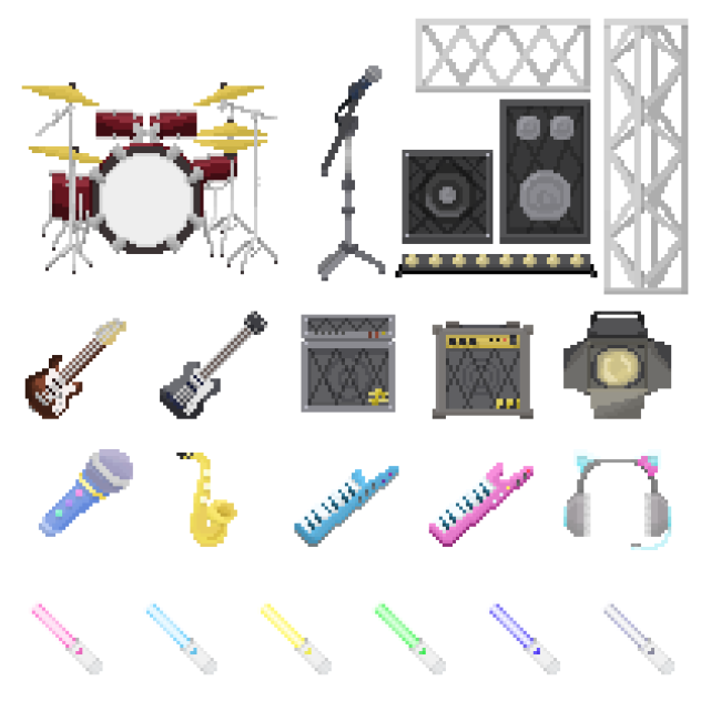ライブ素材(ドット絵)