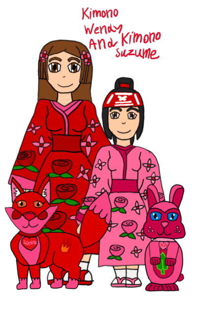 Kimono Wendy And Suzume Speedpaint