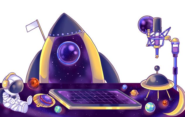 (Galaxy) Live stream desk pack