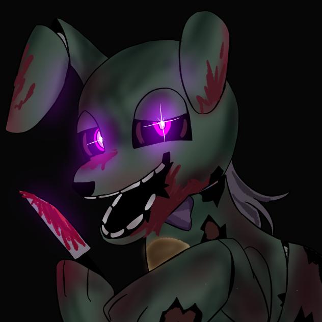 springtrap pony with a knife