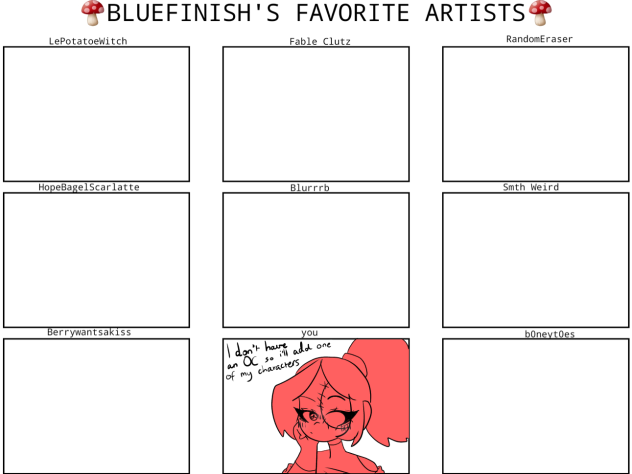 BlueFinish’s Favourite Artists