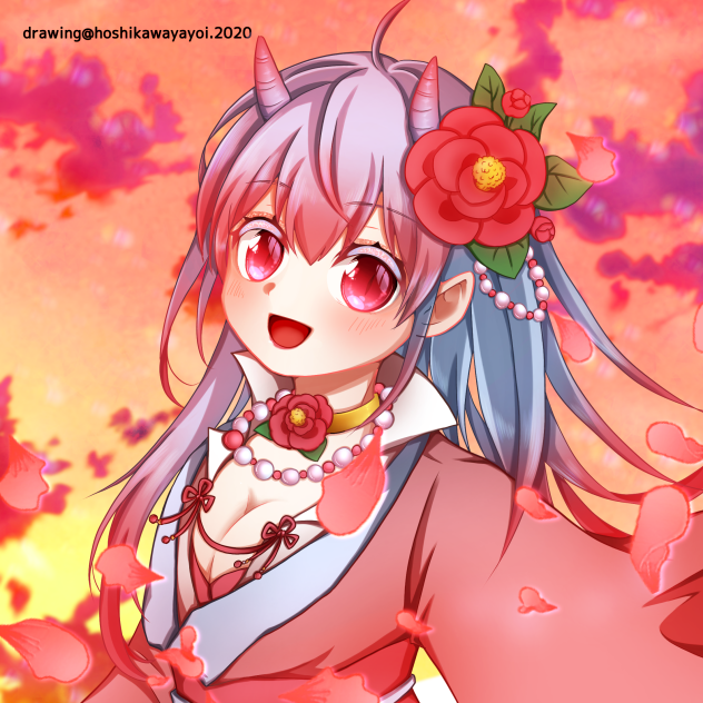 椿鬼(星川ヤヨイさんの線画塗らせて頂きました!)