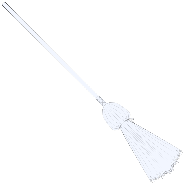 Flying Broomstick Lineart ibisPaint