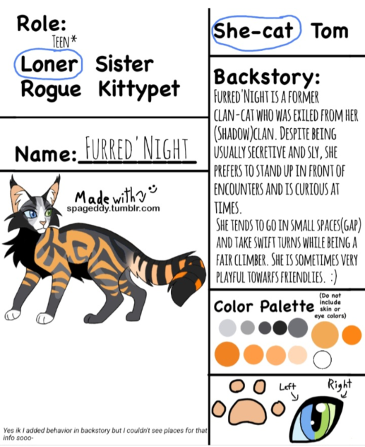 Loner OC for Warriors RP!