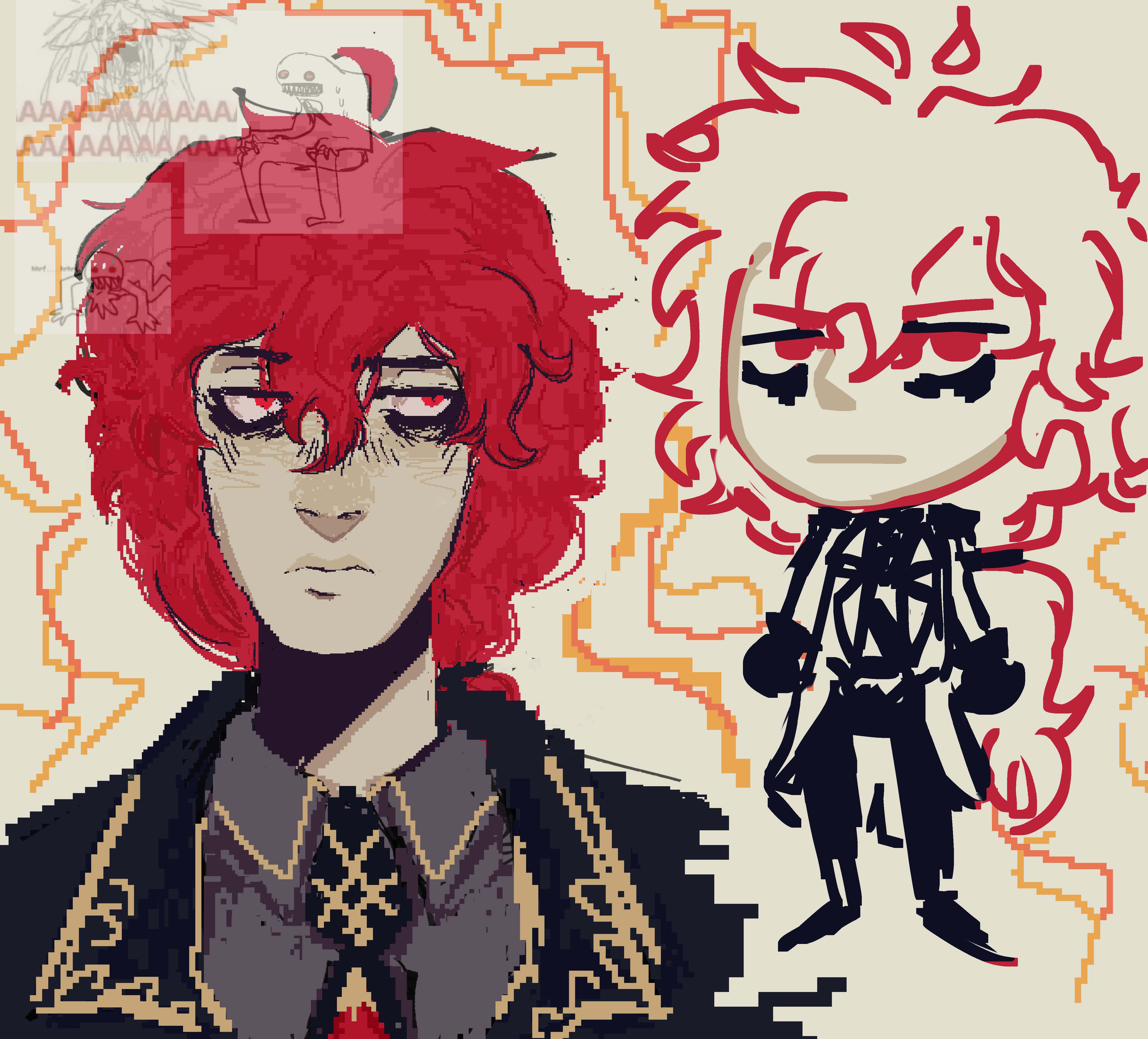 silly bird man - ibisPaint