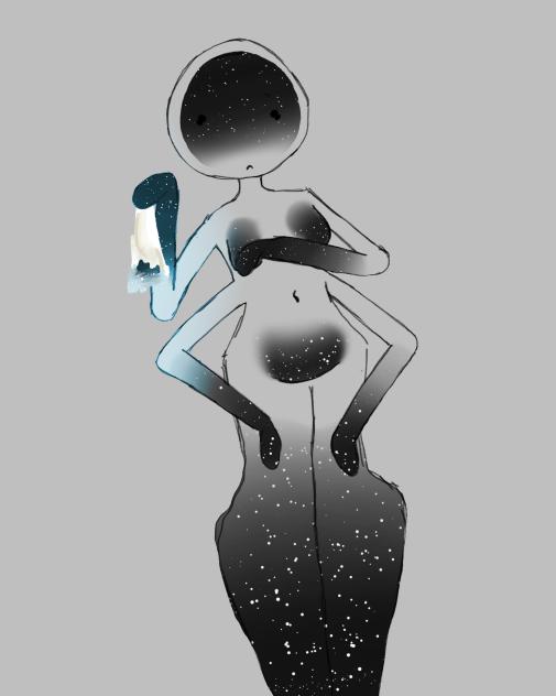 ~wiping away the color~^﹏^