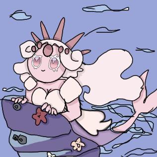 White Pearl Cookie colored fanart🦪