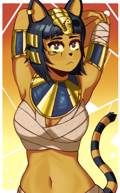 The cat girl who is in fashion