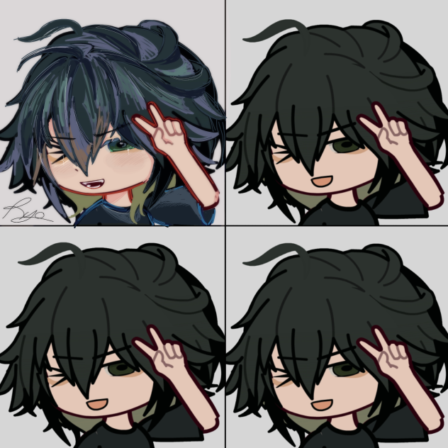 Temporarily decided on an editing style👍