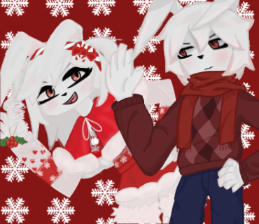 Roblox avatars (me and my bf)