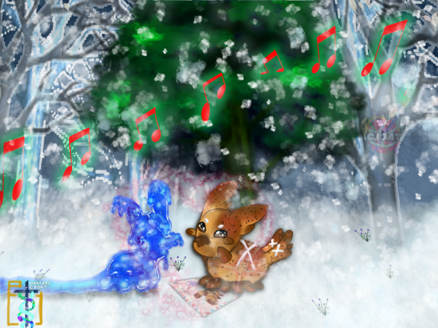 Feather Gives Chohea a Holiday Card