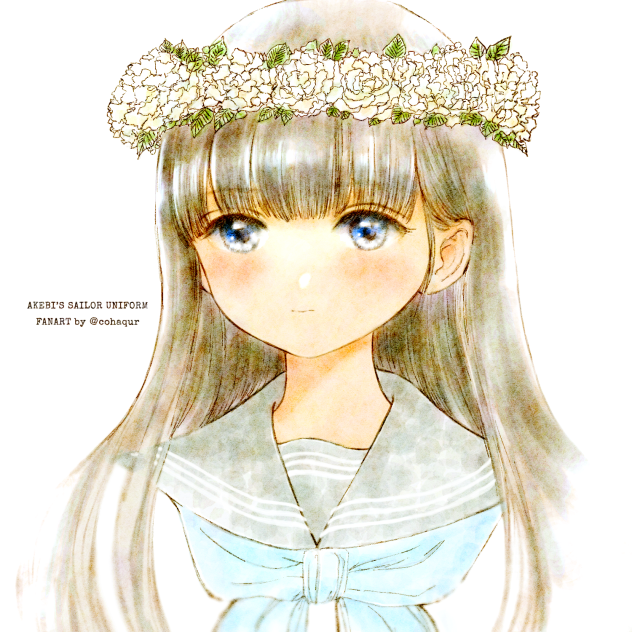 花冠の明日小路ちゃん。