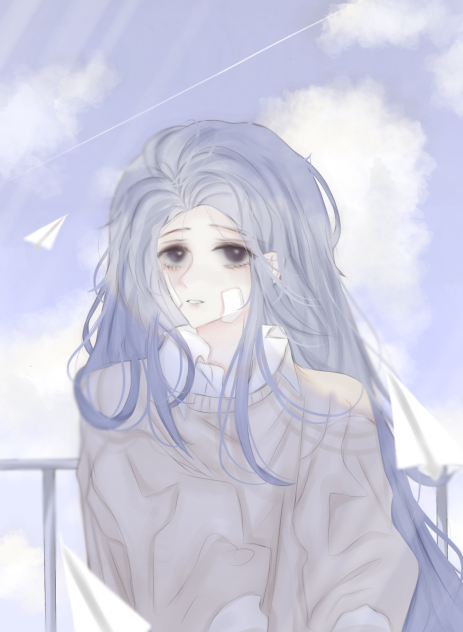 The sky is blue as my feelings too