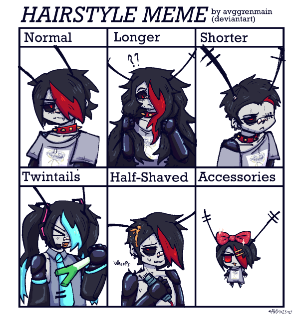 Roach hairstyle meme