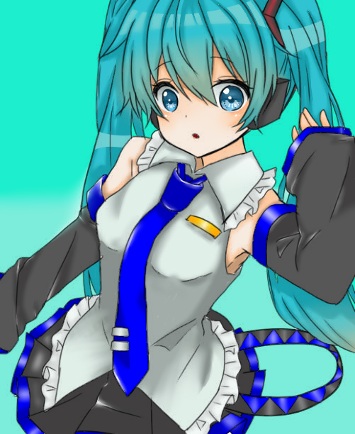 ミクちゃん塗ってみた！