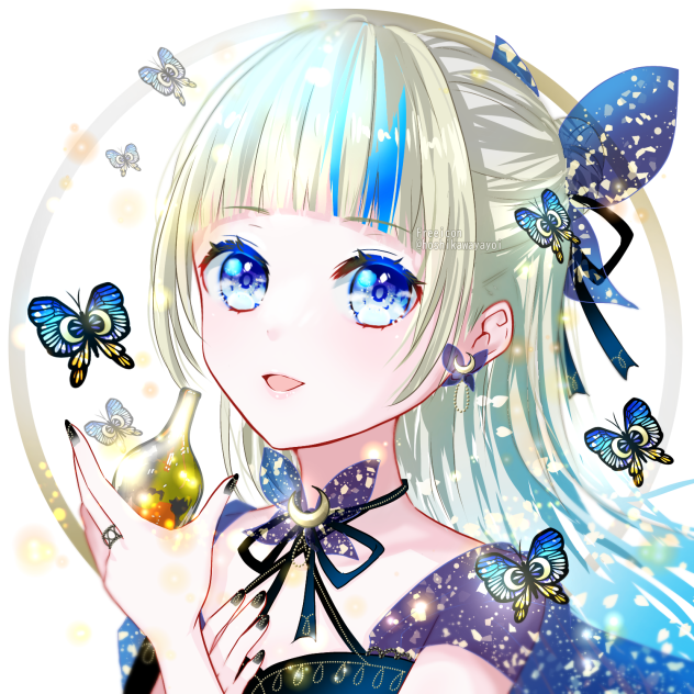 月光蝶(フリーアイコン)