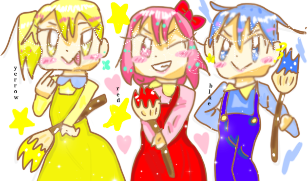 ３原色💛💙💗
