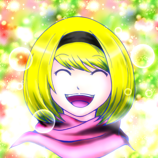 満面の笑顔