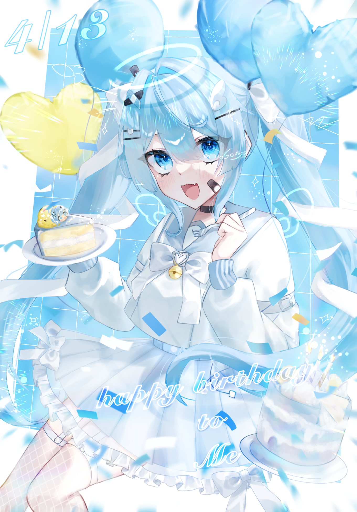 🤍my birthday🩵！ - ibisPaint