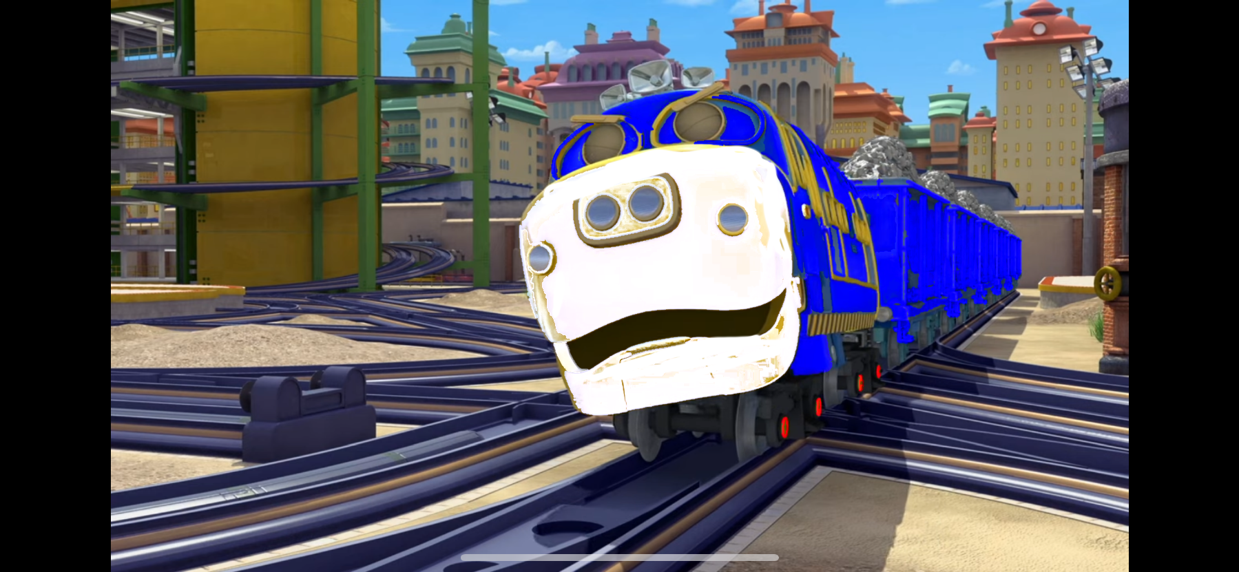 Me straining to move a train - ibisPaint