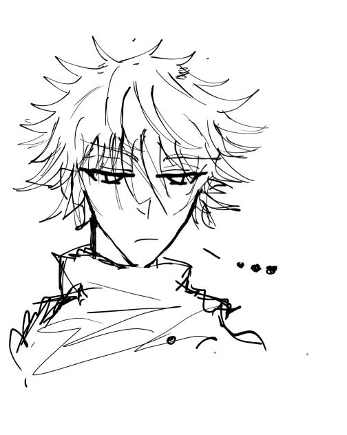 silly sketch of megumi