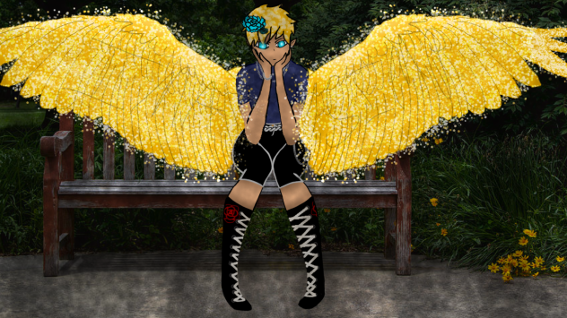 Golden fire wings