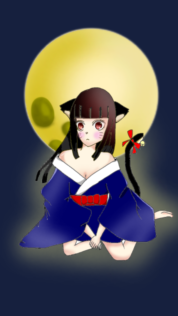 猫耳和服女の子