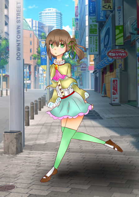 街中 の少女