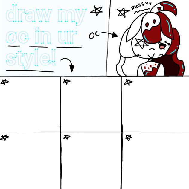 collab! draw my oc in UR style💓