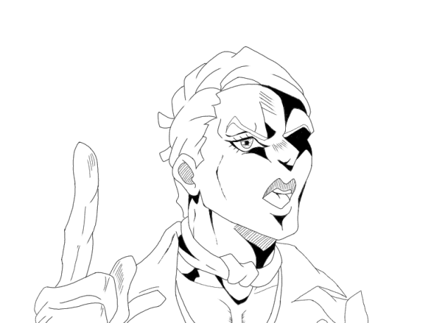 プロシュート兄貴 線画