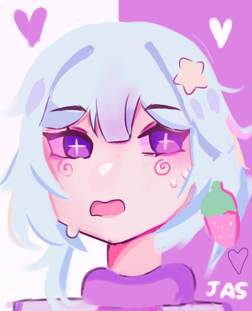 asthetic purple anime gurl 💜💜