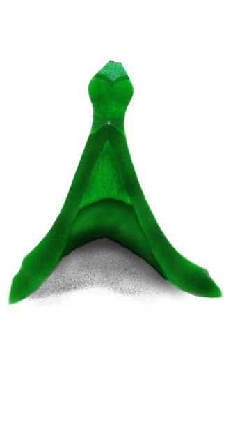 my fancy green dress design