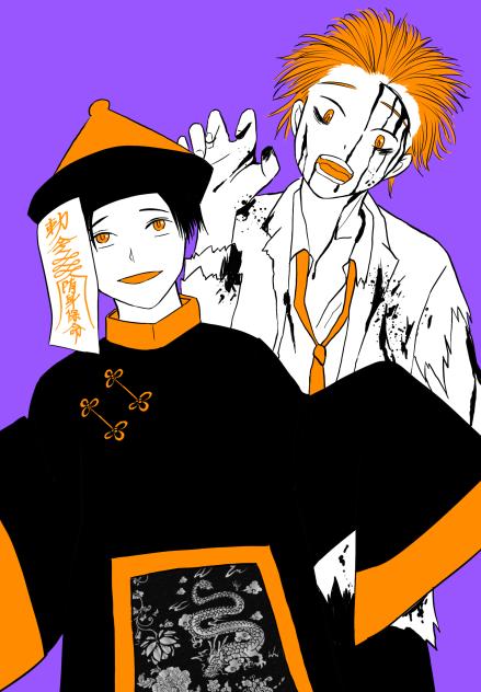 ハロウィンを楽しむ二人
