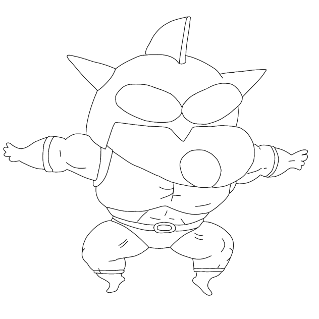 액션가면 짱구 색칠용