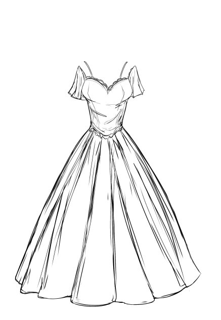 dress lineart