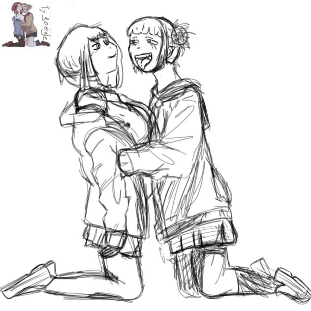 Himiko Toga x Ochako Uraraka (sketch)
