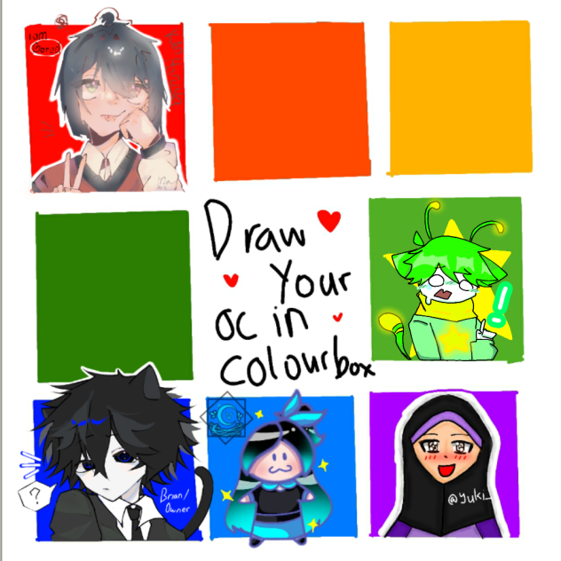 draw ur oc in color box collab!