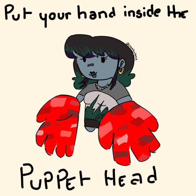 GT!Lillian puppet head hands chibi