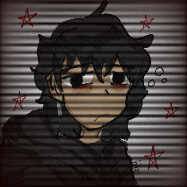 I try to draw myself