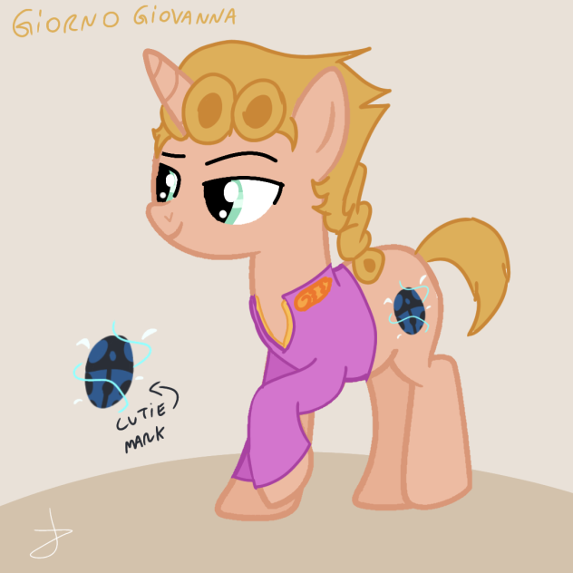 Giorno Giovanna in poney version